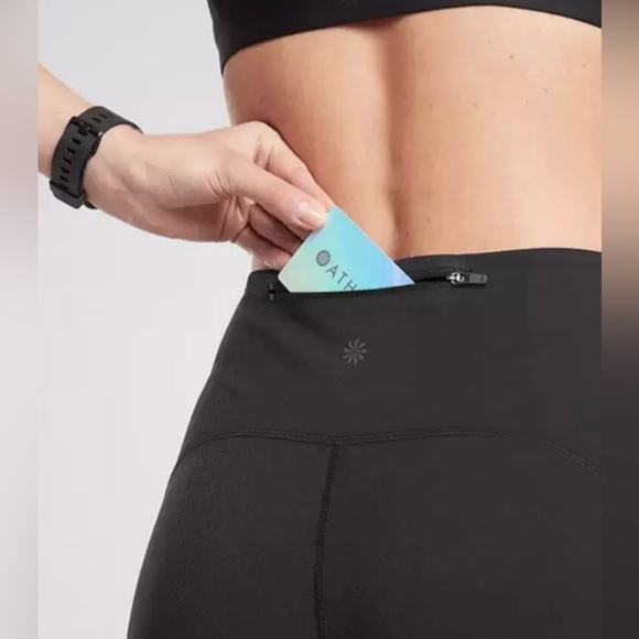 Athleta Ultimate Dobby Mesh Capri Size SP Black NWT - Picture 6 of 11